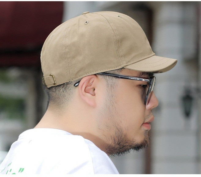 머리큰사람 깊이깊은 대두 얼큰이 모자 빅사이즈 창짧은 챙짧은 볼캡