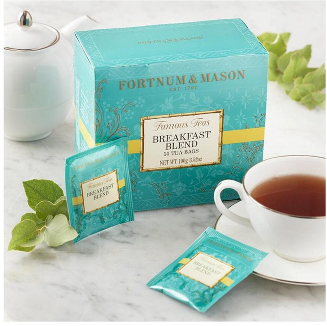 Fortnum and Mason 브리티시 티 브렉퍼스트 블렌드 50개 티백 1팩, 1개, 50개입