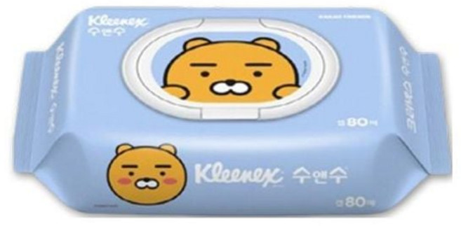 셀 커머스 물티슈 80매 일회용티슈