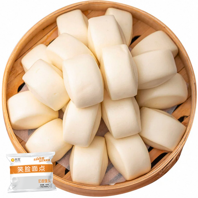 (주) 성실푸드 성실키친 찐빵 만터우 나이샹만토우 간식 중화요리 만가복나이샹만투 400g, 1개