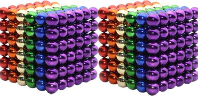 네오큐브 5mm 자석볼 세트, 레인보우, 2개