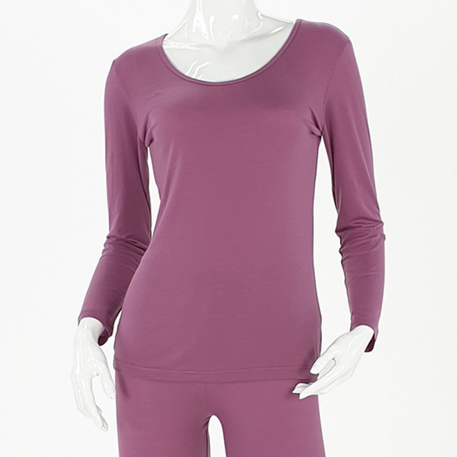 올리비아바비 여성용 라이오셀 발열 내의 상의