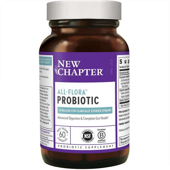 New Chapter Probiotic 뉴챕터 프로바이오틱스 유산균 10빌리언 60정, 1개 - 쿠팡