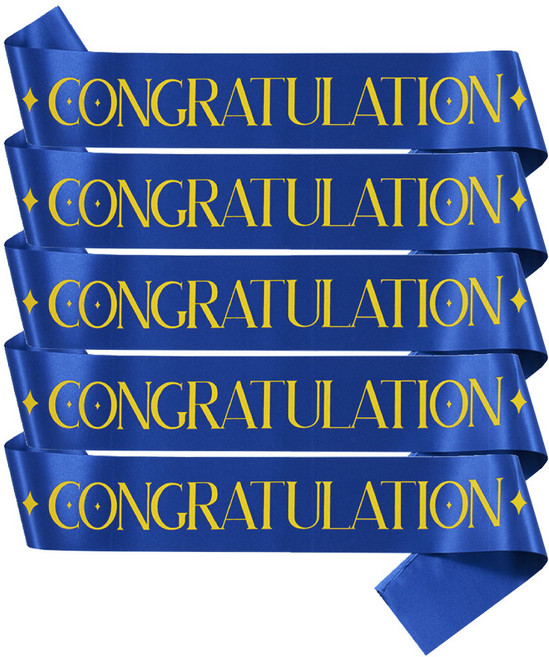 [청춘교복] 축하 어깨띠 기념 파티용품, 5개, 블루