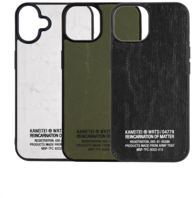 [카네이테이] LETTERING PRINT IPHONE CASE / UPCYCLED