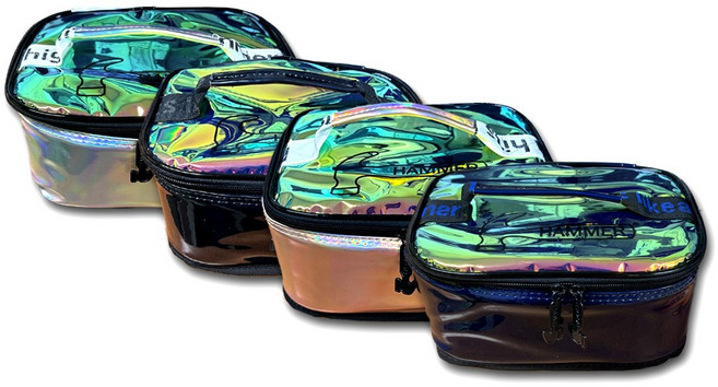 햄머 악세사리백 파우치 홀로그램 볼링가방 볼링용품백, 블랙, 1개