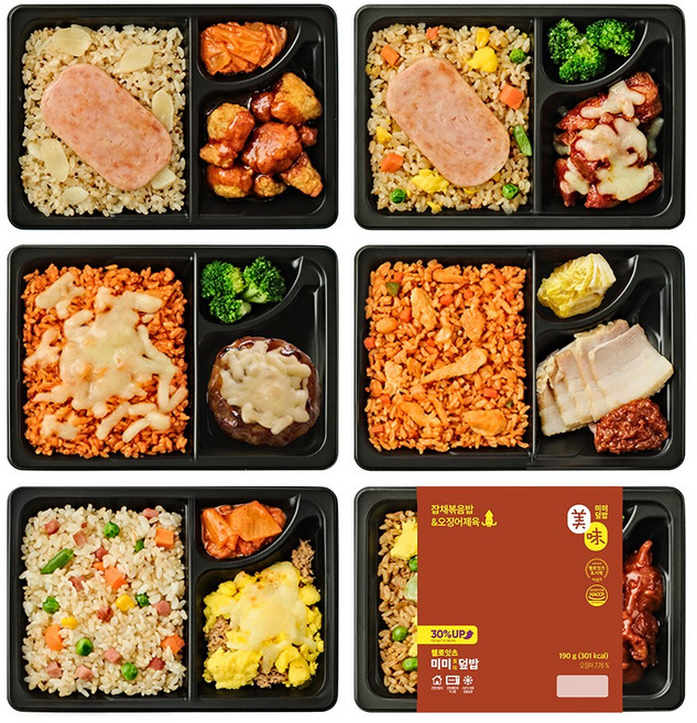 헬로잇츠 미미덮밥 식단관리 도시락 6팩, 190g, 6개
