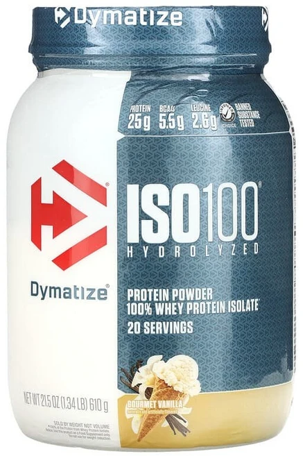 다이마티즈뉴트리션 ISO100 가수분해 100% 분리유청단백질 고메 바닐라 610g(1.34lb), 1개, 610g - 쿠팡