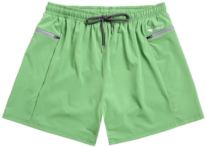 男士防尷尬速幹寬鬆大碼雙層五分平角游泳褲