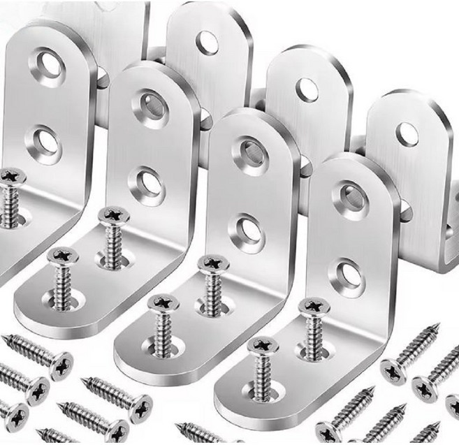 디와이툴즈 스테인리스 90도 코너 브라켓 ㄱ자 앵글 철물 고정대 (선반/가구/의자 보강용), 20개