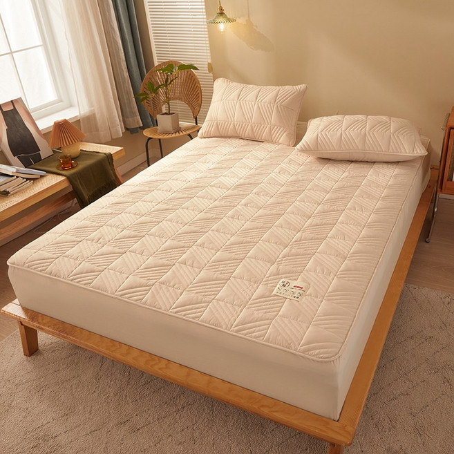 Miri&Ju 고정이 잘 되는 누빔 소프트 면 매트리스커버