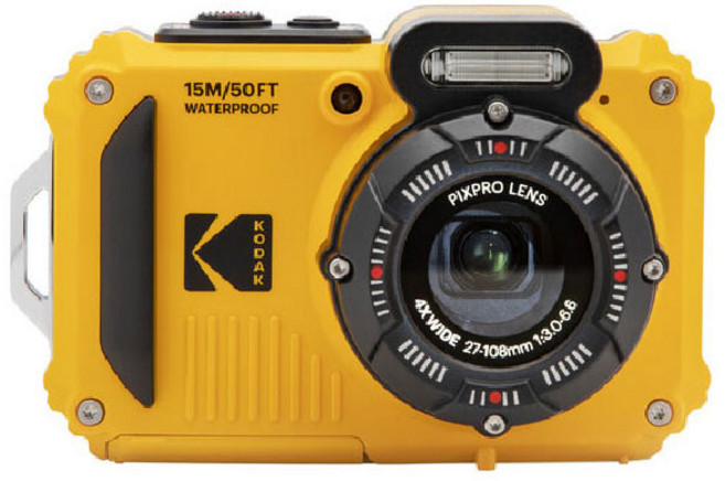 柯達 KODAK PIXPRO WPZ2 運動相機 15m防水 防震三防相機 4倍光學變焦 16MP CMOS Full HD, 黃色