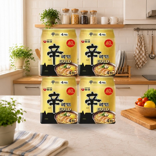 농심 신라면골드 125g 4입 4개, 16개