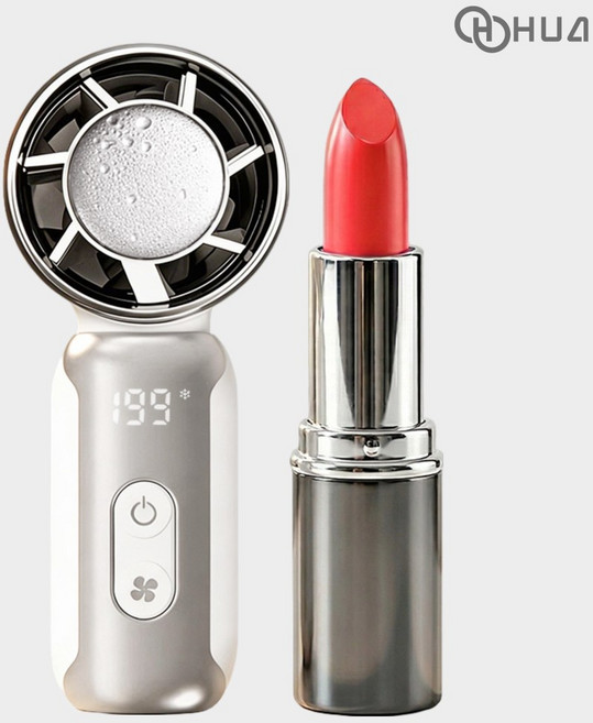 휴아 199단 미니 휴대용 손 선풍기 급속 냉각 손풍기 아이스 쿨링 초강력 초미니 저소음 초경량 핸디 26년 최신형, 화이트, 휴대용선풍기