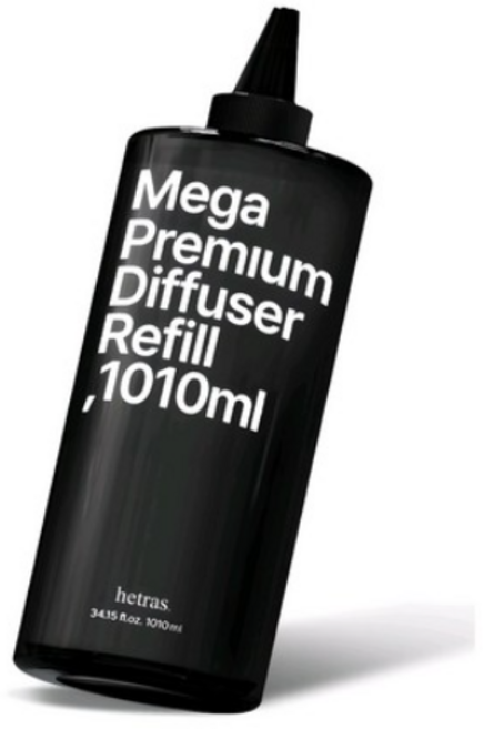 헤트라스 메가 프리미엄 대용량 디퓨저 리필 + 뾰족캡, Black cherry 블랙체리, 1.01L, 1개
