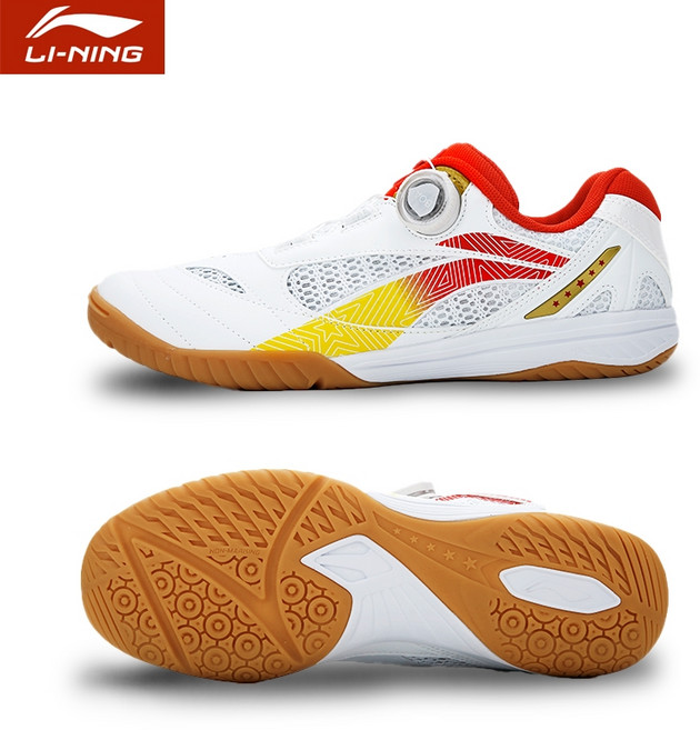 리닝 탁구화 다이얼 남녀공용 실내 트레이닝 운동화 경량 통기성 미끄럼방지 인도어화