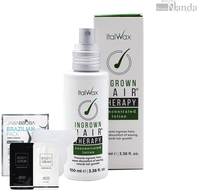 이탈왁스 왁싱 인그로운 헤어 스프레이 인그로우 방지 브라질리언 제모 왁싱 재료 100ml, 1개, 100g