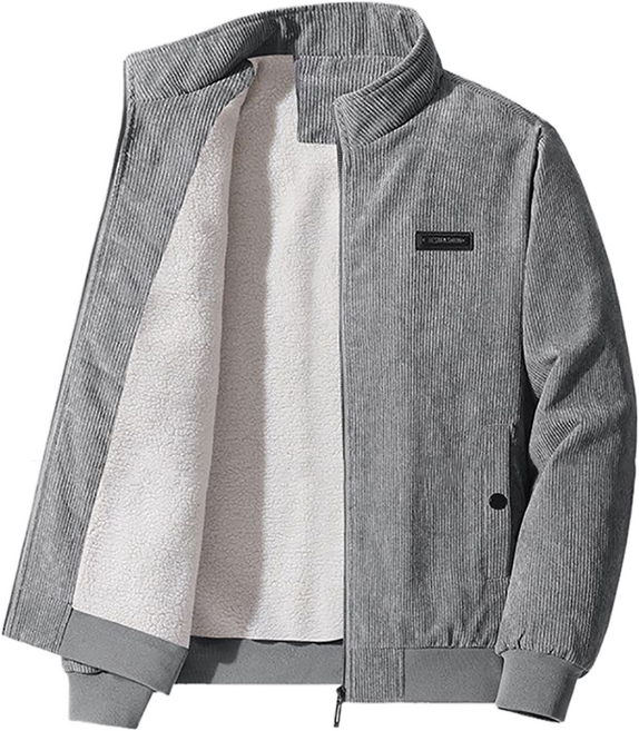 셀럽당 코듀로이 코트 남가을 겨울 기모 도톰 패딩 하이넥 점퍼