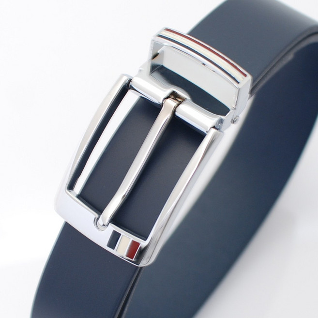 카시니 이탈리아 천연 통가죽 벨트 골프 정장 캐주얼 빅사이즈 가능 (CSBT003) <국내생산>, M, 네이비, 1개