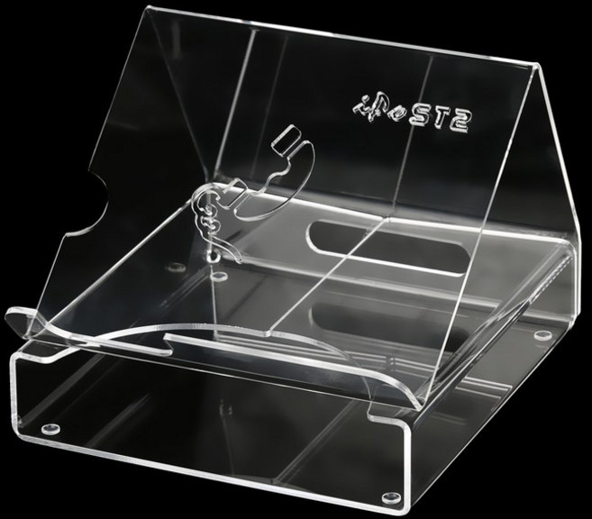 사무실전화거치대 선반 사무실전화 데스크 거실 세라믹 디스플레이 사무실전화기거치대 무색 투명