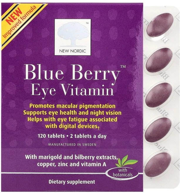 뉴노르딕US Blue Berry 스트롱 120정, 1개 - 쿠팡