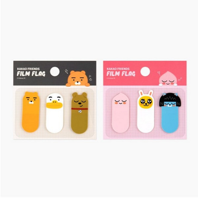 카카오프렌즈 필름 플래그 반투명 인덱스 점착 메모지, 1개