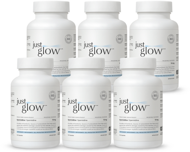 저스트글로우 스퍼미딘 스페르미딘 10mg, 6개, 120정