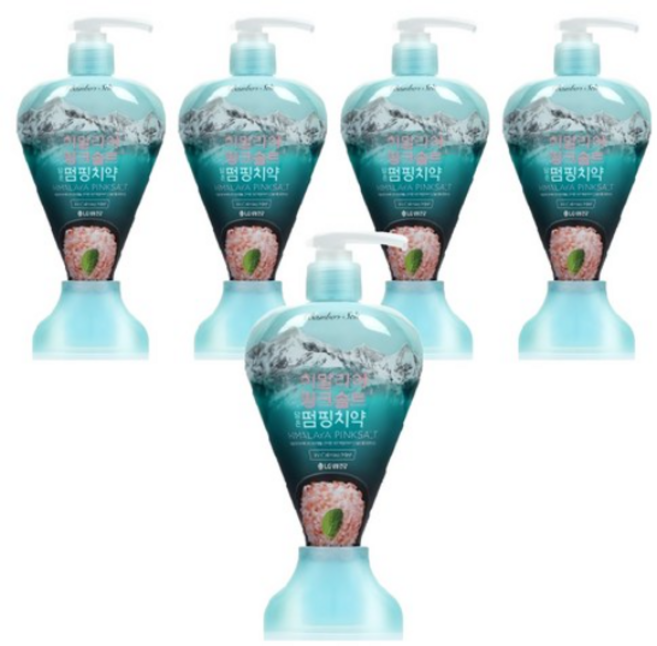 죽염 히말라야 핑크솔트 펌핑치약 아이스카밍민트