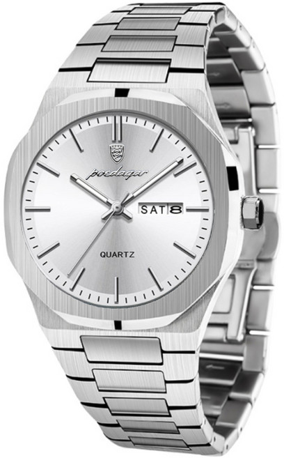 포스워백 남자 패션 메탈 정장 손목 시계