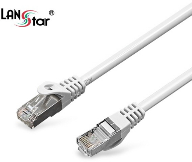 랜스타 CAT.6 FTP 케이블 LS-6STPD-0.3M, 회색, 1개, 30cm