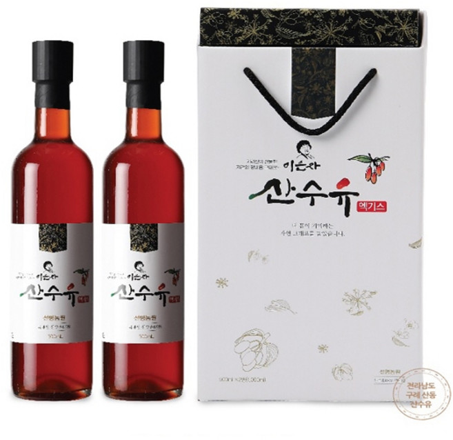 지리산자락 구례 산수유 엑기스 500ml x 2병, 2개