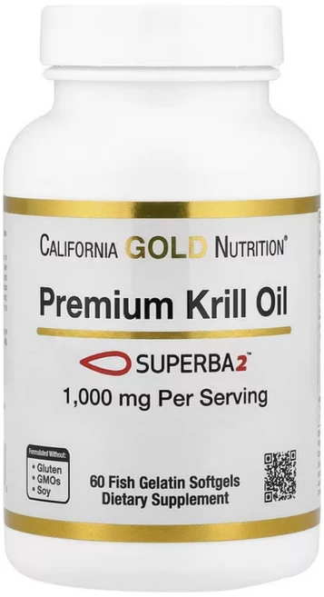캘리포니아 골드 뉴트리션 프리미엄 크릴오일 1 000mg 피쉬 젤라틴 소프트젤 60정 아스타잔틴 갑각류 Premium 불포화지방산 EPA 인지질 DHA 지방산 지용성 오메가3지방산, 1통 - 쿠팡