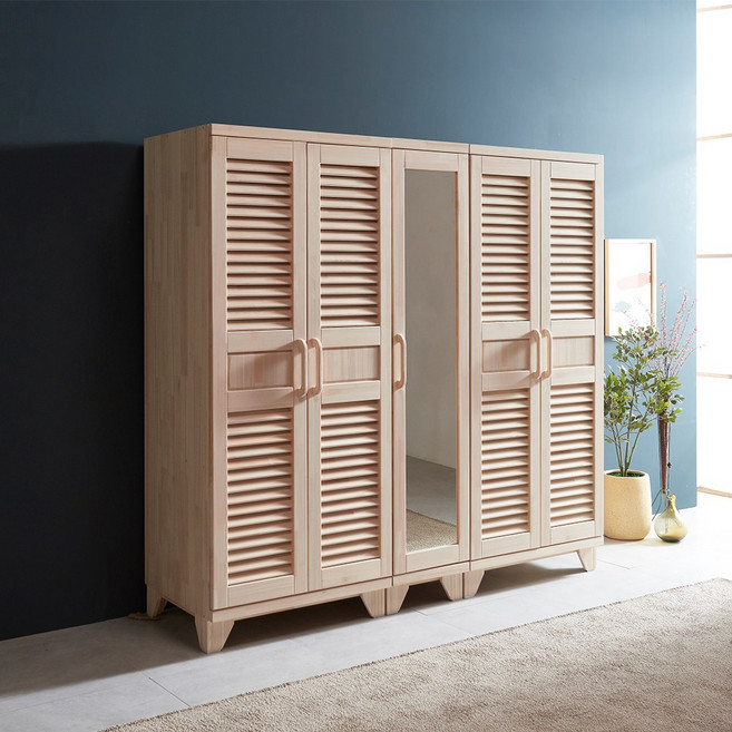 [케이컴퍼니본사] 리얼트리 편백나무 원목갤러리 2000장롱세트 / RT-2000DMD, 800옷장+800이불장+400옷장