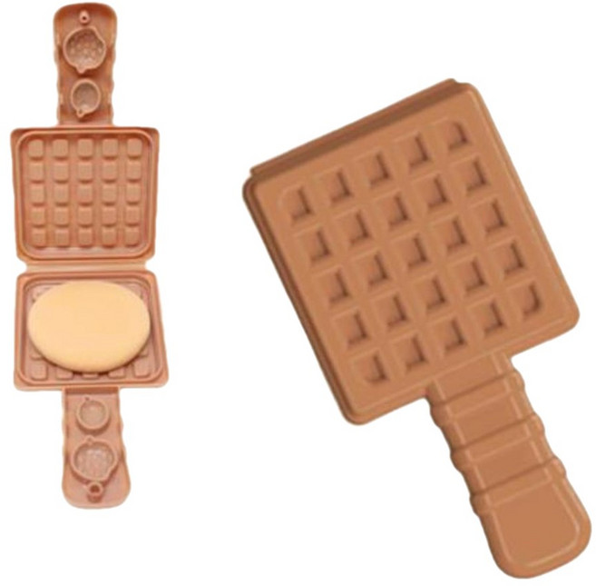 클레이 점토 도구 와플만들기 요리놀이 몰드 찍기틀 모형틀 유치원공예 키트, 1개