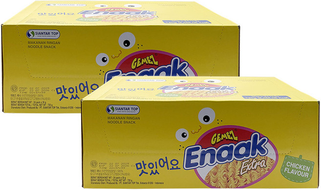 게메즈 에낙 라면땅 라면과자 치킨맛, 720g, 2개