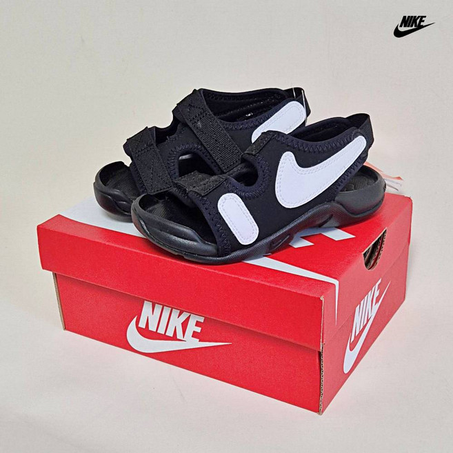[국내 매장판] 정품 나이키 키즈 선레이 어드저스트 6 아동 여름 샌들 슬리퍼 DX5545-002
