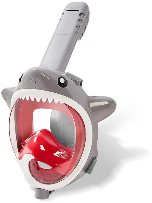 엔씨탑 어린이 유아 물총상어 스노클링 마스크 밴드형, 물총상어 그레이[밴드형]