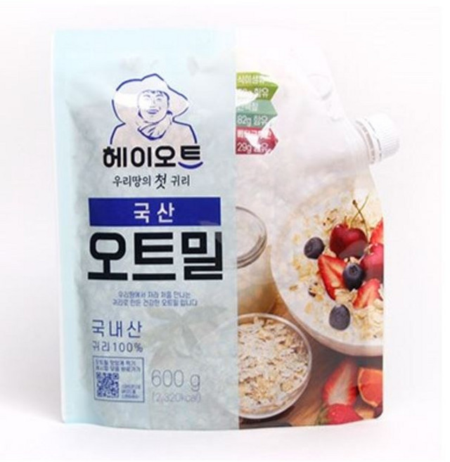 헤이오트 국내산 오트밀, 600g, 1개