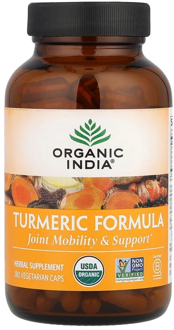 Organic India 터메릭 Turmeric Formula 180캡슐, 1개, 180정 - 쿠팡
