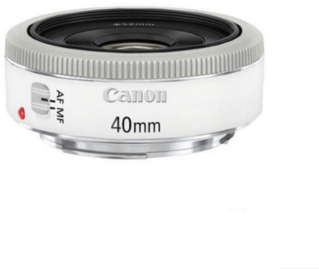 캐논 EF 40mm F2.8 STM 단렌즈 팬케잌, 화이트캐논40mm F2.8 STM+정품후드