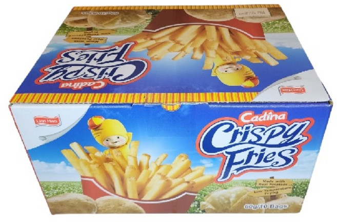 CADINA카디나 감자스틱 60G 코스트코 대용량 감자과자 크리스피 프라이스, 600g, 4개