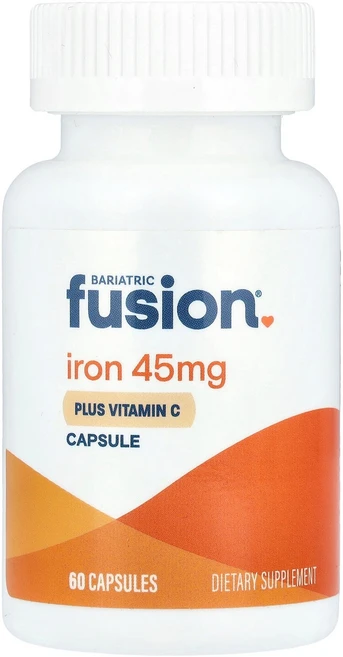 Bariatric Fusion Iron With Vitamin C 45 mg 60 Capsules, Bariatric Fusion, Iron With Vi - 쿠팡