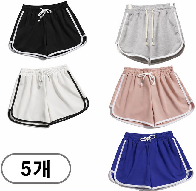 차쿠 여성 돌핀팬츠 여자 빅사이즈 운동 돌핀팬츠 5종세트