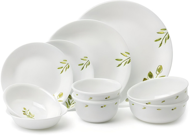 코렐 올리브가든 2인 홈세트, 혼합색상, 식기 10p, 1세트