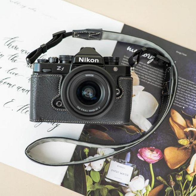 니콘 Zf 보호 케이스 Zfc 카메라 커버 Z7 베이스 Z5 카메라 가방 PU 케이스 액세서리, 02 ZF Black set, 한개옵션1