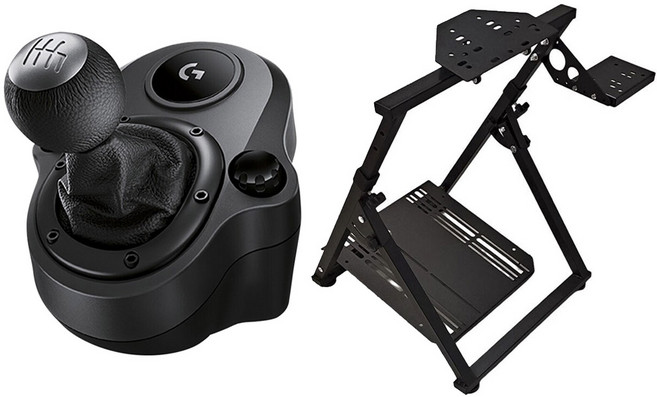 로지텍 드라이빙 포스 시프터 블랙 G29 & G920, 시프터 + 거치대, 1개