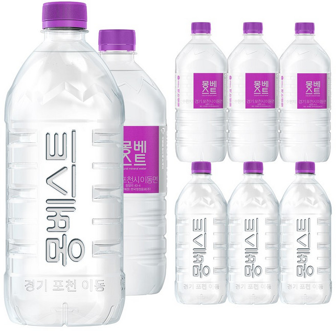 몽베스트 생수, 1L, 12개