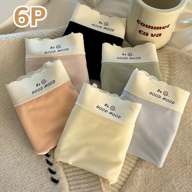 면 스판 여성 팬티 심리스 팬티 6p