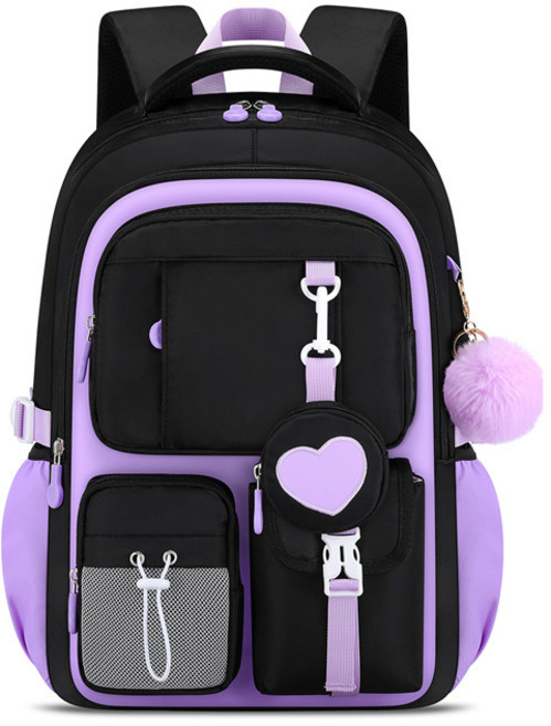 國小書包護脊減負輕便大容量可愛雙肩包初中女生揹包