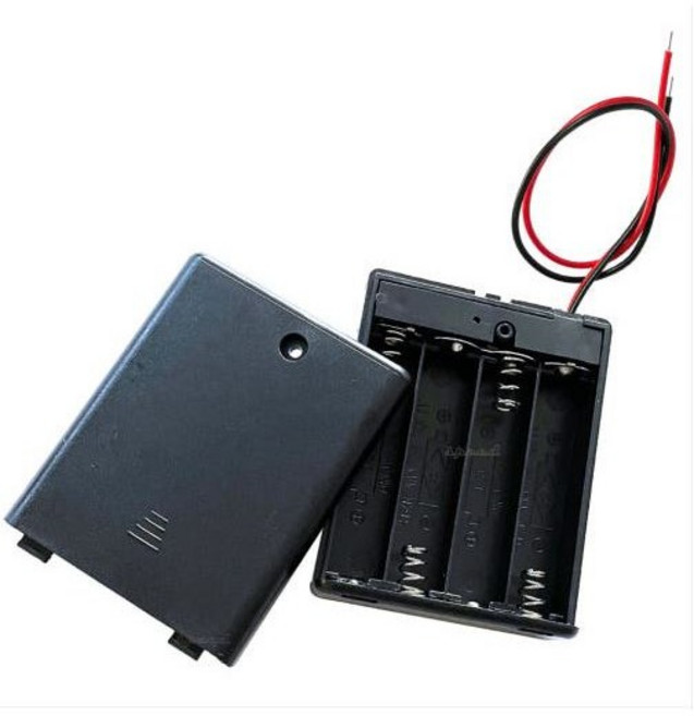 AAA 배터리 홀더 건전지 홀더 1구 2구 4구, 4구 배터리 홀더 스위치 타입